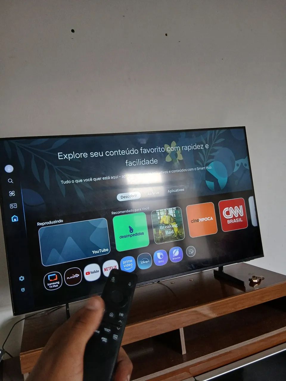 TV smart 50 polegadas 4k comando por voz Samsung  - Foto 5
