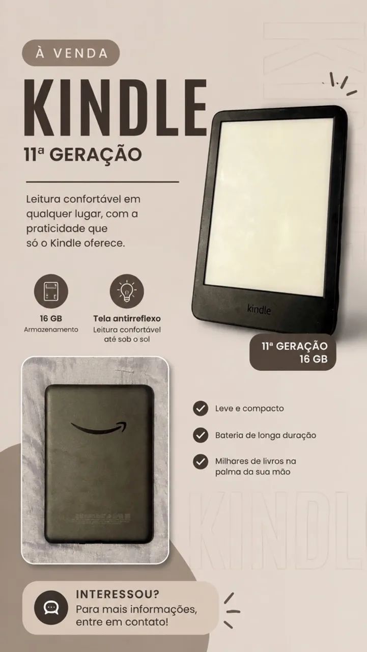 Kindle 11ª geração. 16 gb. - Foto 3