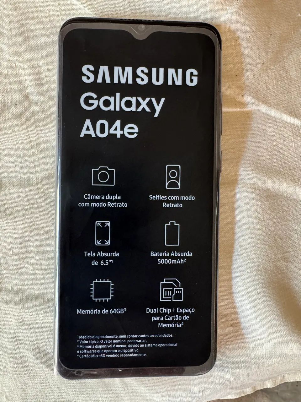 Galaxy A04e novo com nota fiscal, caixa e todos acessórios  - Foto 4