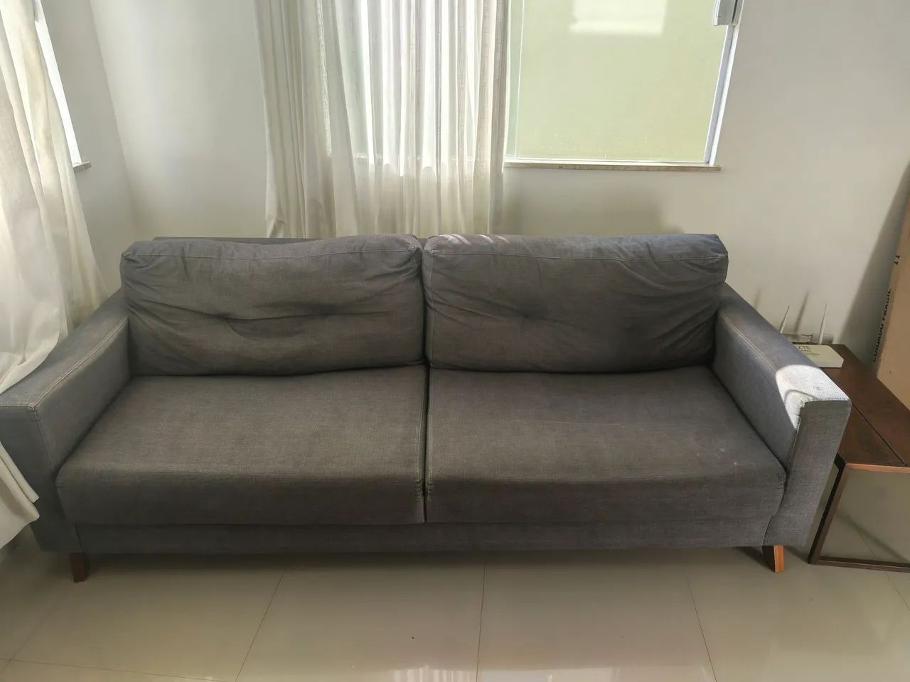 Sofá 2.20 Cinza escuro - Foto 3
