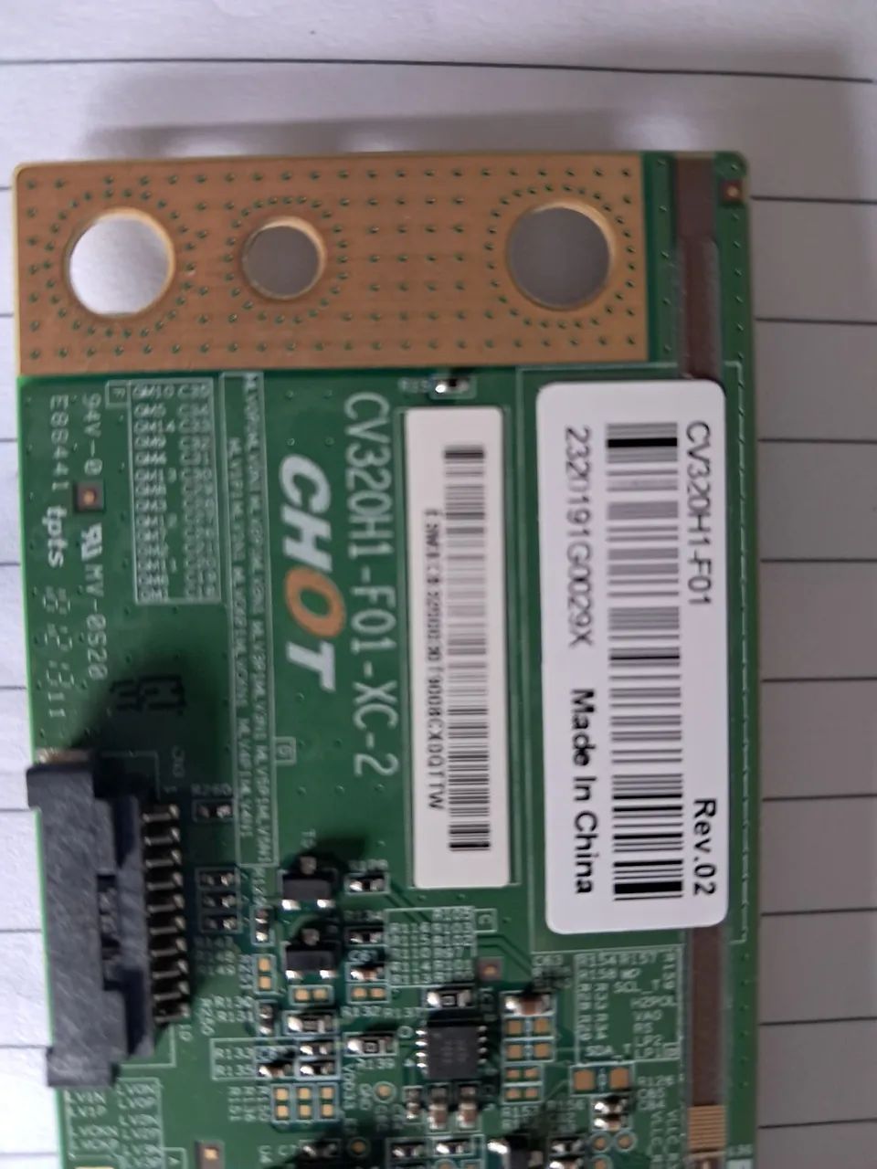 Placa t-con tv  OAC 32s5195/78g /CV320H1- XC2 - Foto 3