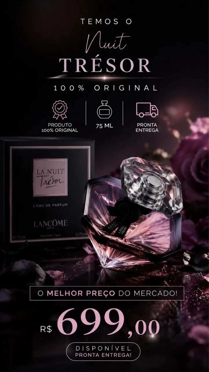 Perfume La Nuit Trésor Lancôme L?Eau de Parfum 75ml Original Lacrado