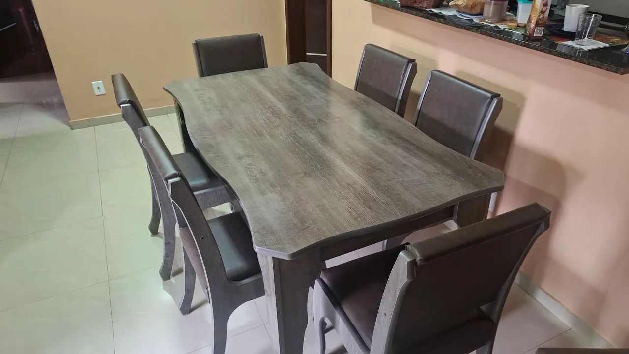 Mesa de jantar com 6 cadeiras - Foto 2