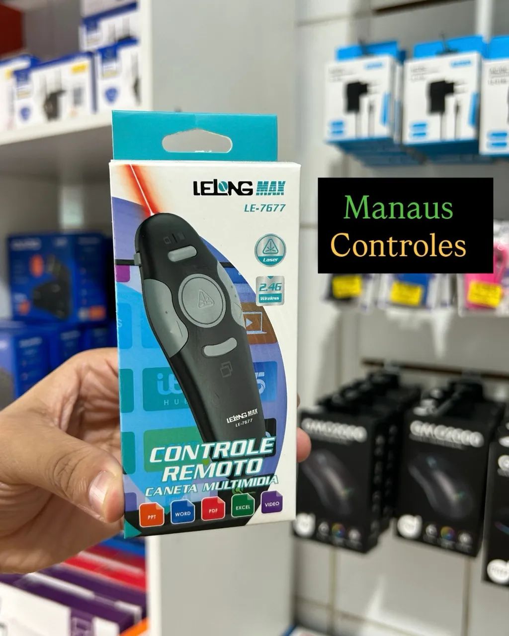 Passador de Slides Laser Point USB 2.0 Wireless 