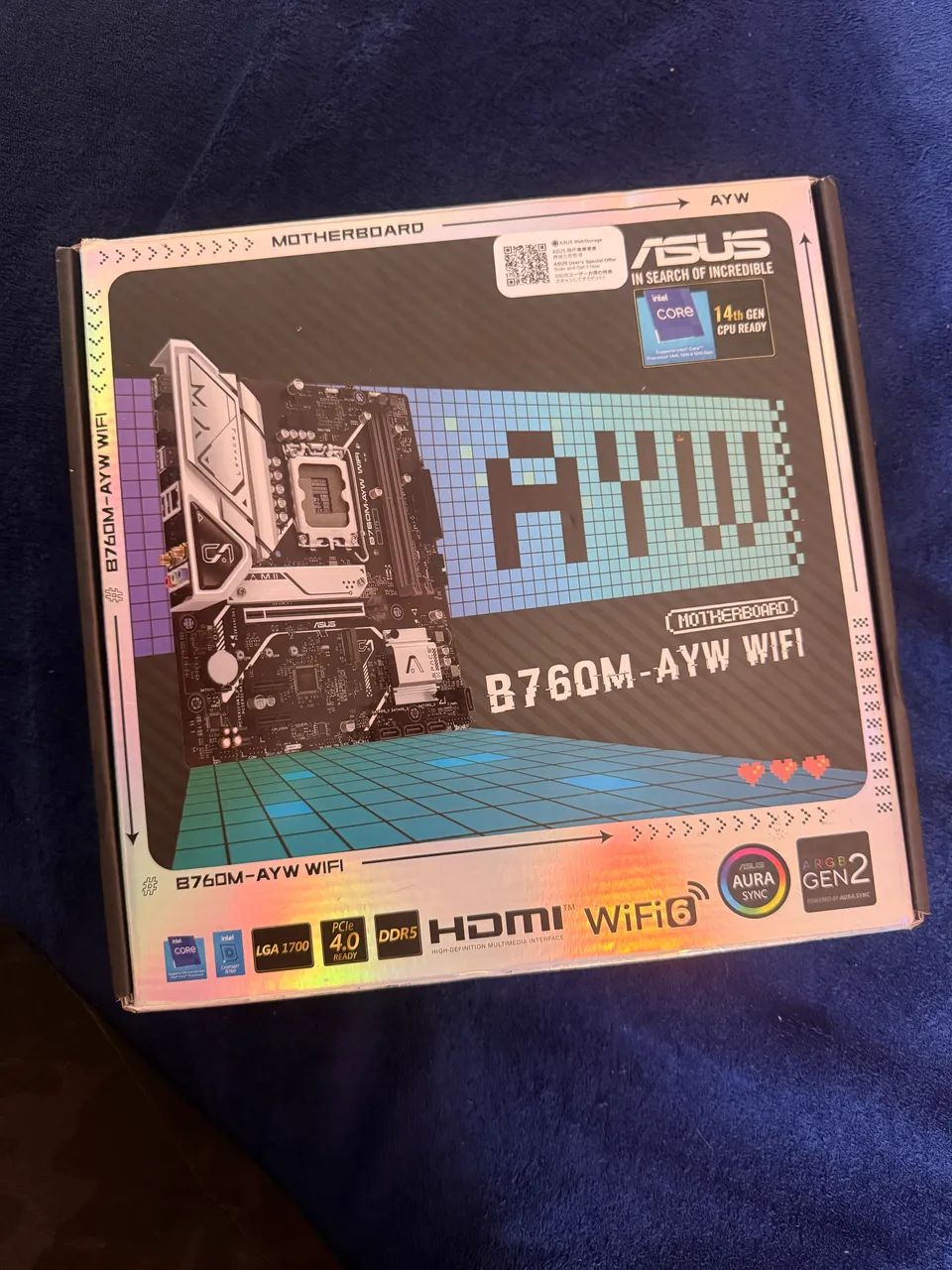 PLACA MÃE ASUS B760m AYW WIFI - Foto 3