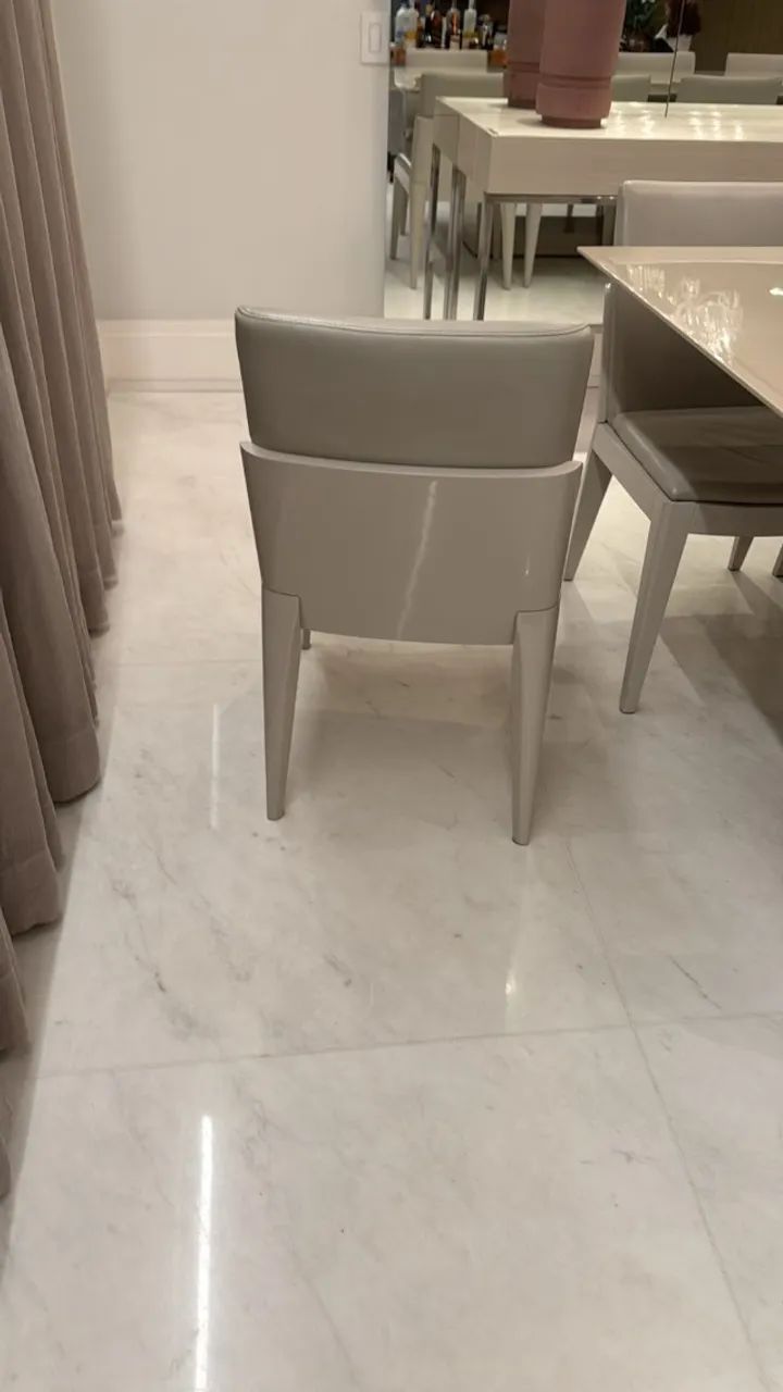 Conjunto 10 Cadeiras Jader Almeida Couro Design Assinado - Foto 4