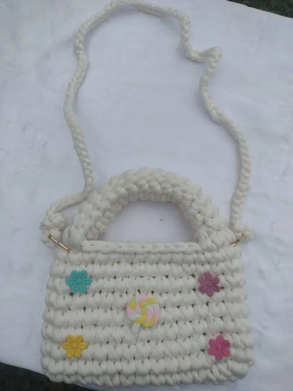 Bolsas de crochê infantil Médio  - Foto 2