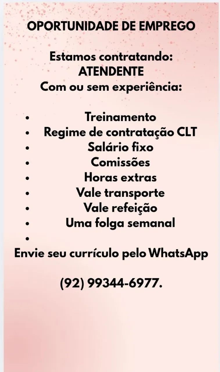 Oportunidade de emprego