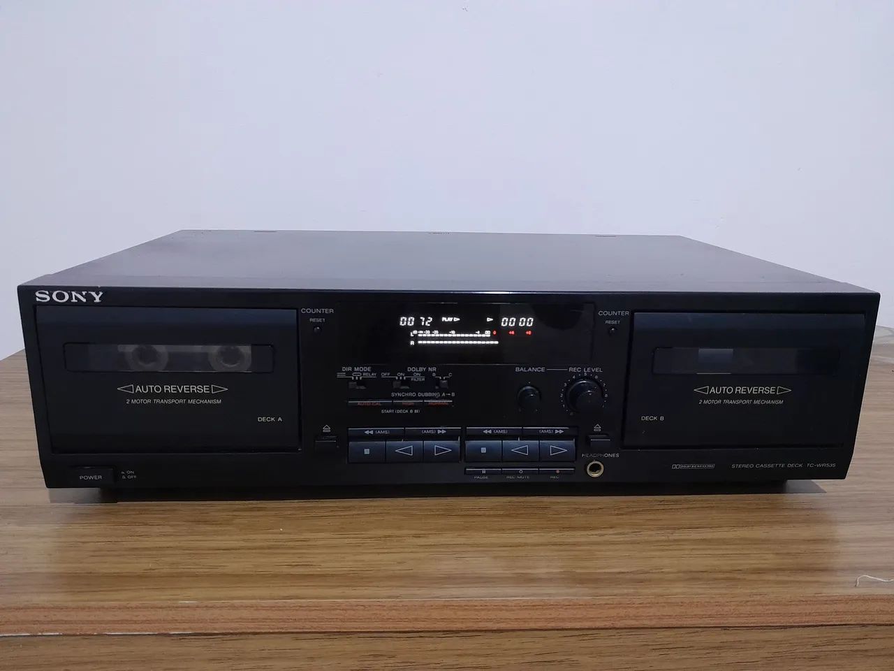 Tape Deck Sony tcwr535, perfeito estado!