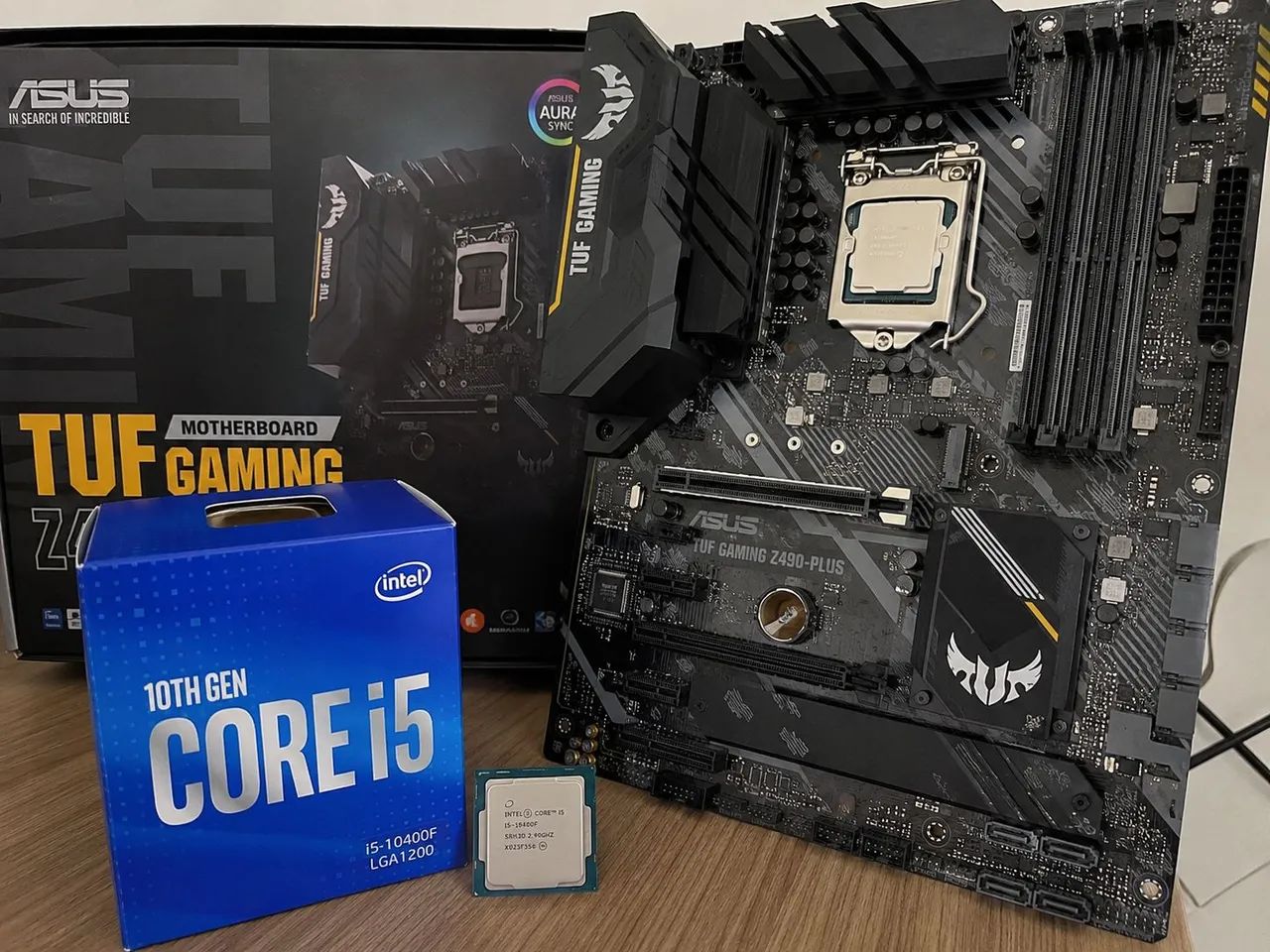 Processador i5 10400f e placa mãe ASUS z490 plus