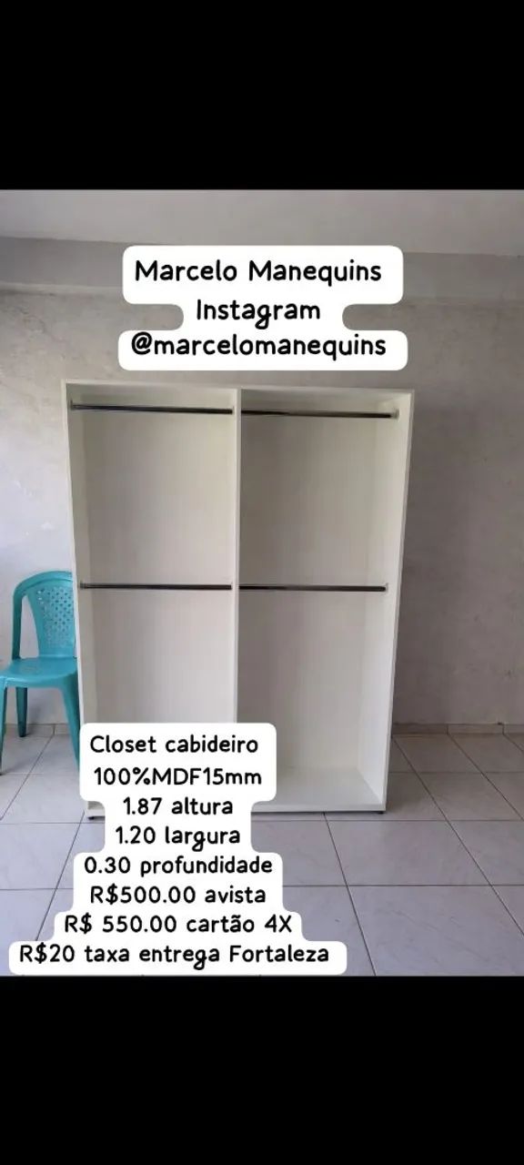 Closet cabideiro 