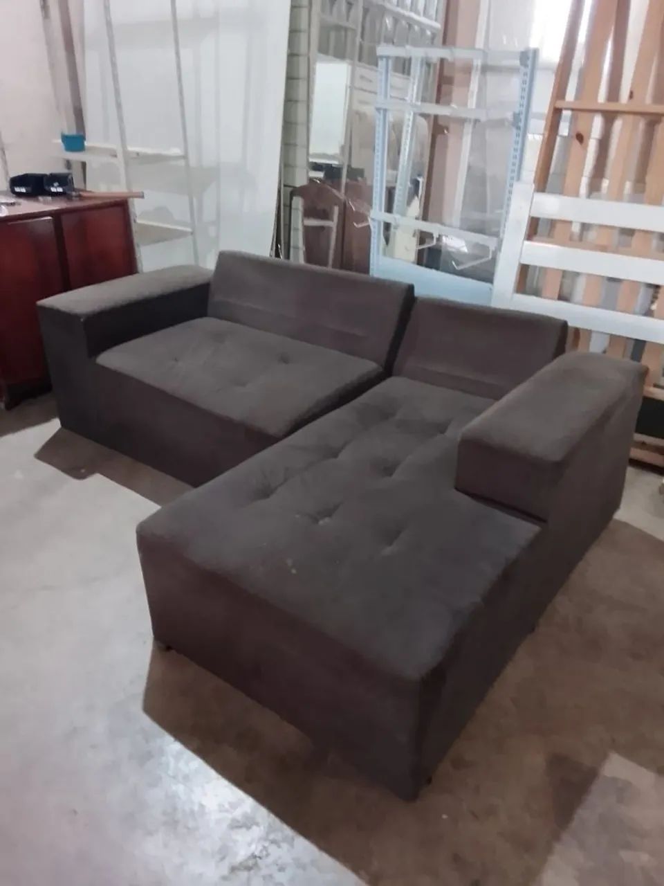 Sofá de canto USADO ENTREGA dentro de Uberlândia MG  - Foto 4