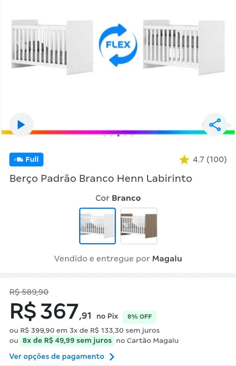 Berço com colchão para bebê, pouco uso. - Foto 4