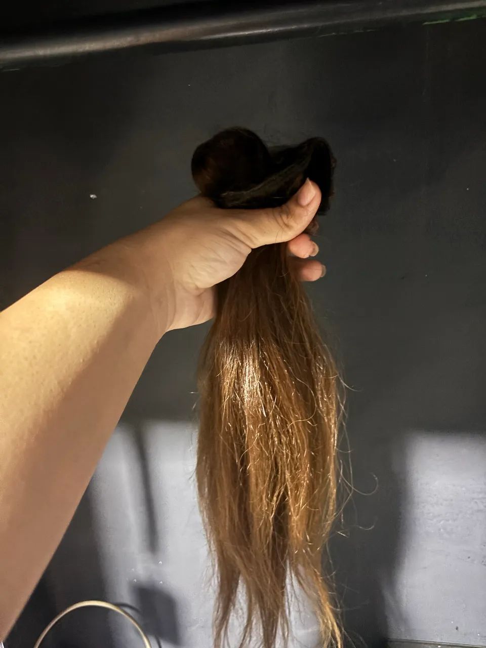 CABELO HUMANO LOIRO ESCURO BRASILEIRO 120gramas  - Foto 3
