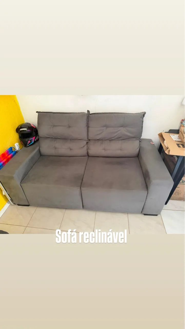 Sofá reclinável 