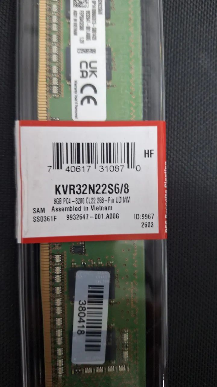 Memoria ram ddr4 8gb 3200mhz desktop  - Foto 2