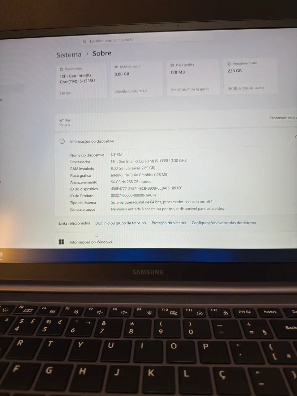 Notebook Samsung Core i5 13ª Geração - Foto 3