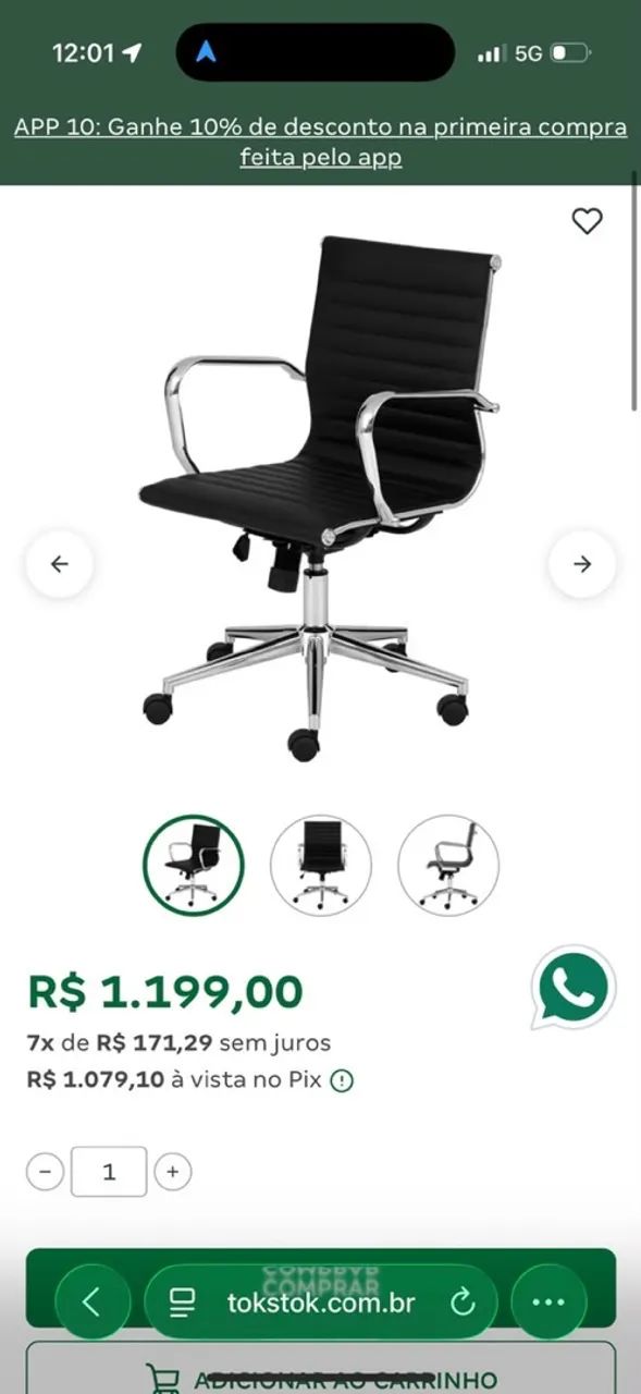 Cadeira escritório formal - Foto 2