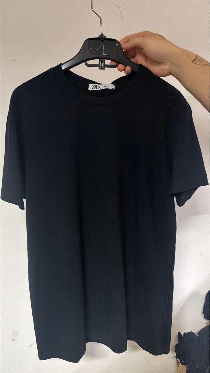 camiseta zara básica 