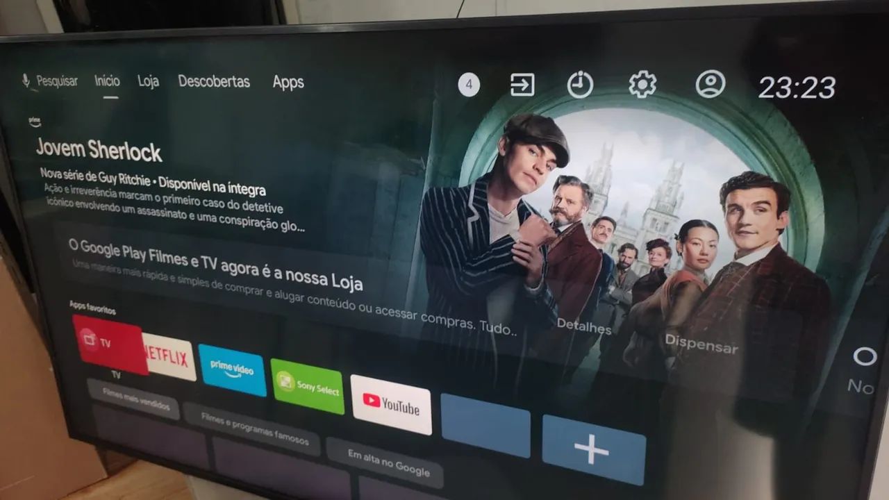 Smart tv sony  android 65 polegadas 4k comando de voz completa - Foto 3