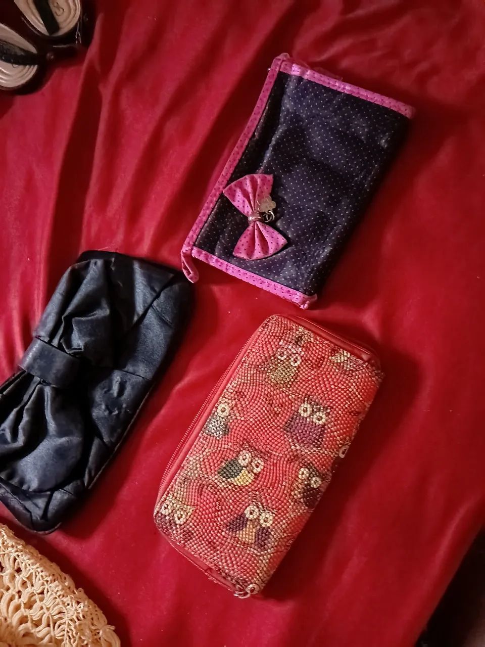 Kit 3 carteiras de mão 