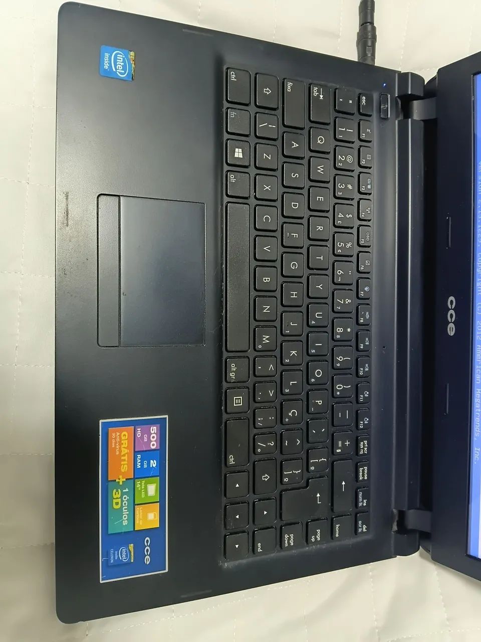 Notebook CCE Ultra Thin U25B - Funcionando, Tela e Teclado Bons, Leitor de CD - Foto 3