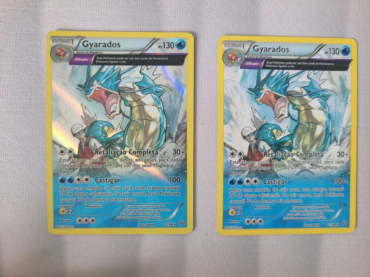 Card Pokémon Gyarados- Foil e Comum - Foto 2
