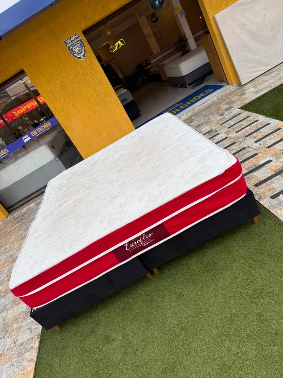 Colchão KING + base Box COM MASSAGEADOR SEMINOVO  - Foto 5