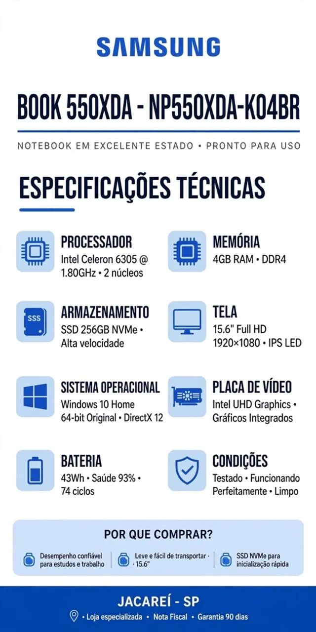 Notebook Samsung  - Foto 3