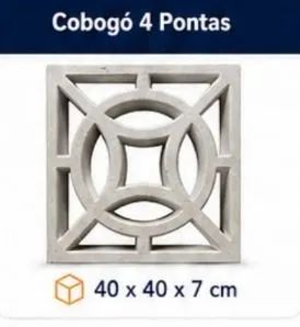Cobogó 4 pontas