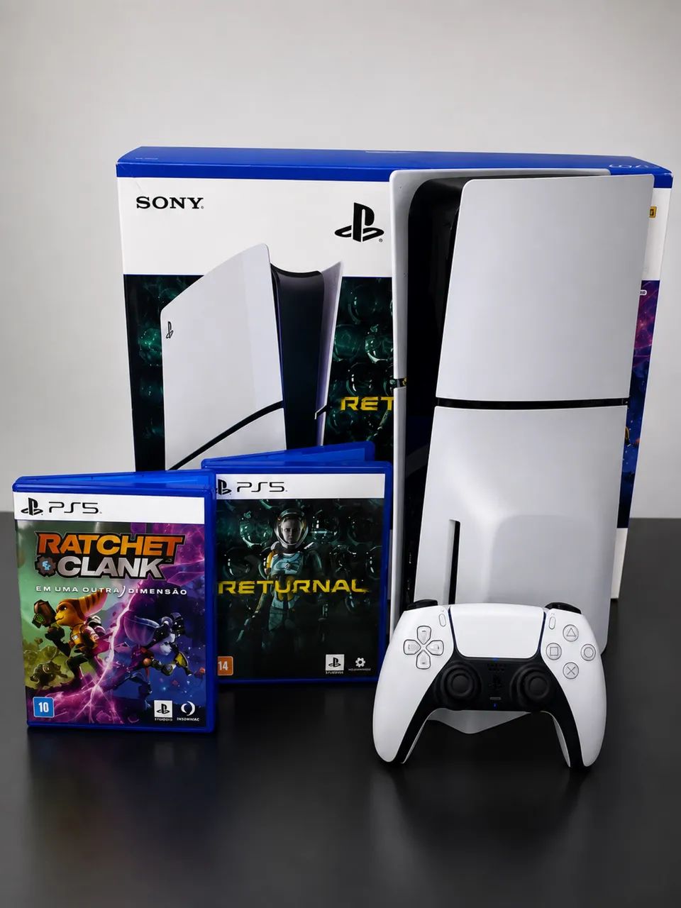 PS5 Slim com Leitor de Disco - Completo