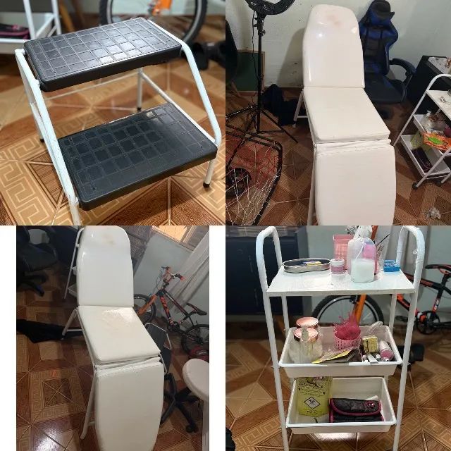 Kit maca, escadinha e carrinho auxiliar  - Foto 2