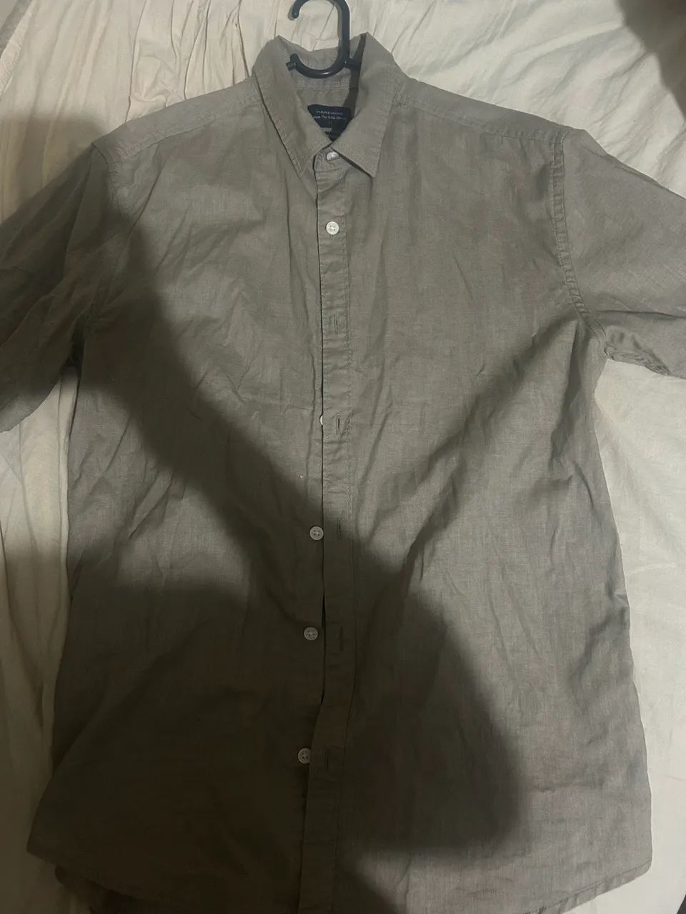  camisa manga curta, em linho. Nova. - Foto 2