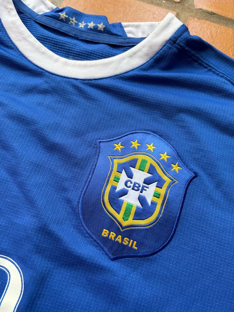 Camisa Brasil 2006 Nike Azul Reserva  - Foto 3
