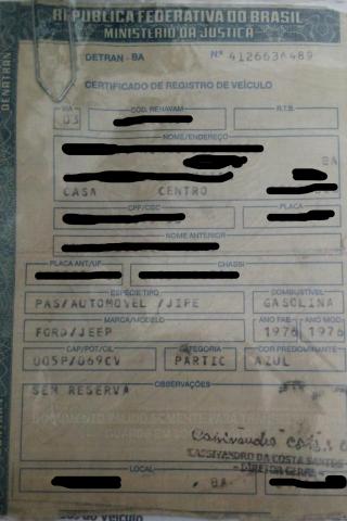 Vendo Chassi De Jeep Willys Com Documento 2019 Pago