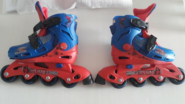 Patins Infantil DTC Marvel Homem Aranha Spider Man Tamanho 29-32 - Foto 5