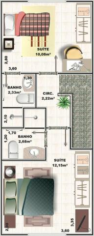 Casas com duas suítes , aceita financiamento Caixa - Foto 13