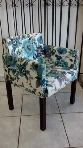 Poltrona em suede