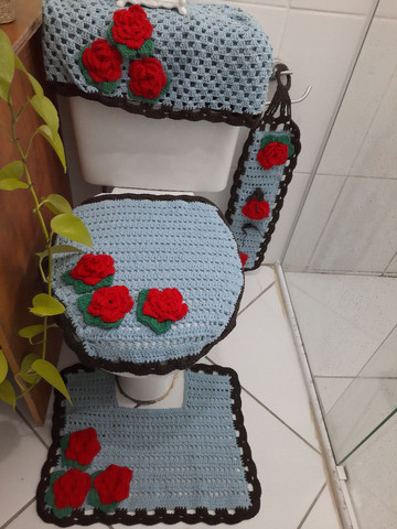 Jogo de banheiro floral - Foto 3