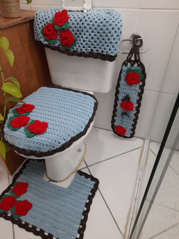 Jogo de banheiro floral - Foto 5
