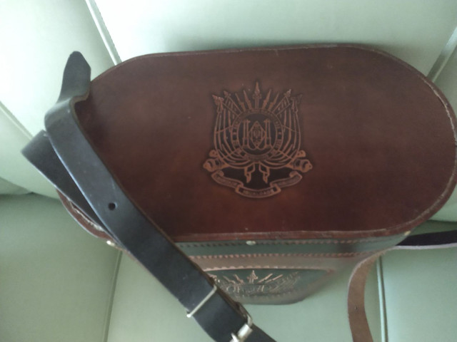 Bolsa em couro para transporte de chimarrão. - Foto 3