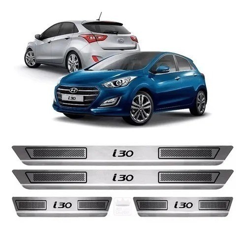 Soleira Aço Inox Hyundai I30 2013 - Fácil instalação