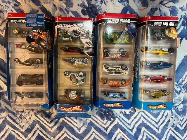 5 Carrinhos Hot Wheels Original Colecionar Mattel Corrida