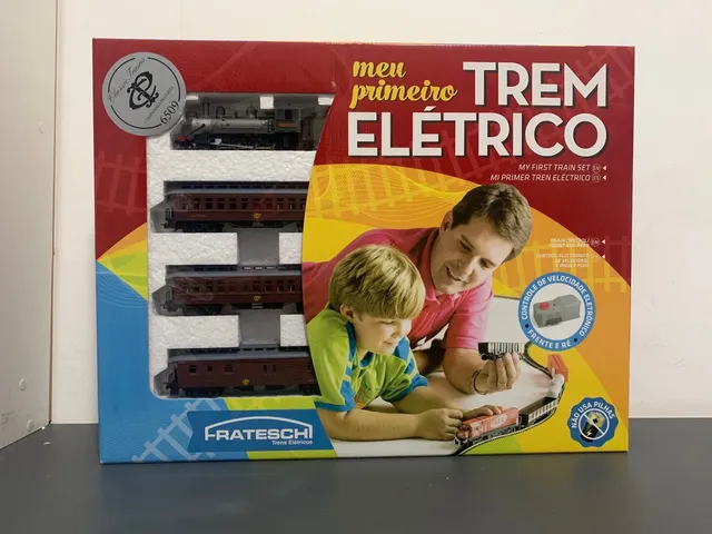 Conjunto de Trem Elétrico para Crianças Conjunto de Brinquedos de Trem  Movido a Bateria Fumaça Luzes E Som Incluem 4 Carros E 18 Faixas Conjunto  de Trem de Brinquedo Clássico