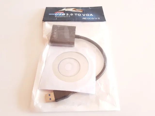 Cabo Adaptador Conversor Usb 3.0 X Vga Monitor Pc Novo