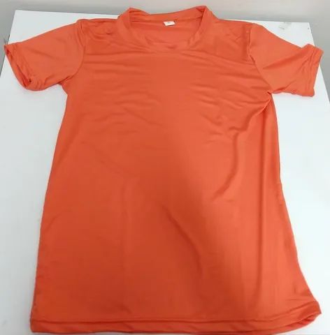 6 camisetas P novas, laranjas. - Foto 3
