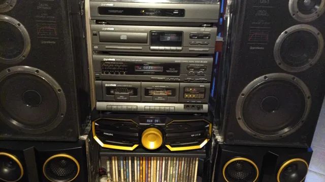 Gradiente DS600 e Philips FX 50X/78 sistema com caixas originais