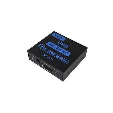 Splitter Hdmi 1x2 Kp-3471 Knup + Cabo HDMI 5 mt  + Cabo HDMI 1,5 mt - Foto 2