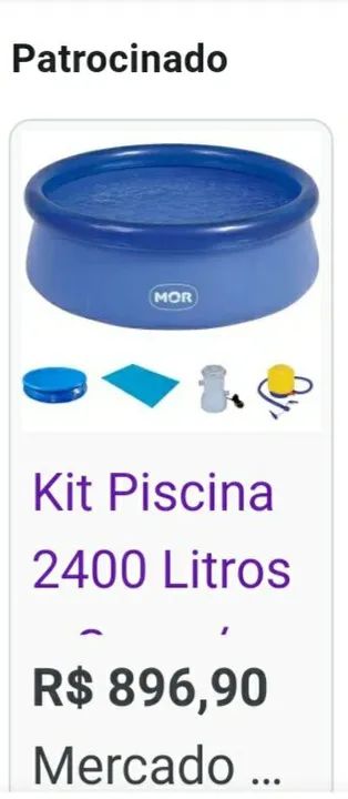 Vendo piscina nova, mais,acessórios. 