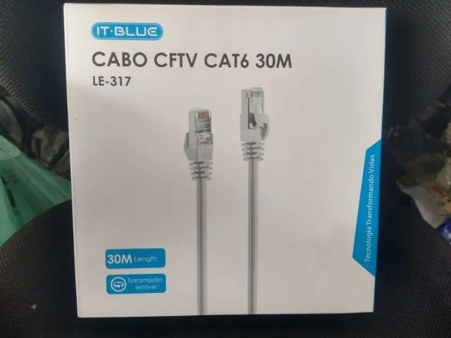 cabo de rede CFTV 30m (Distribuidora Jk eletrônicos) - Foto 2